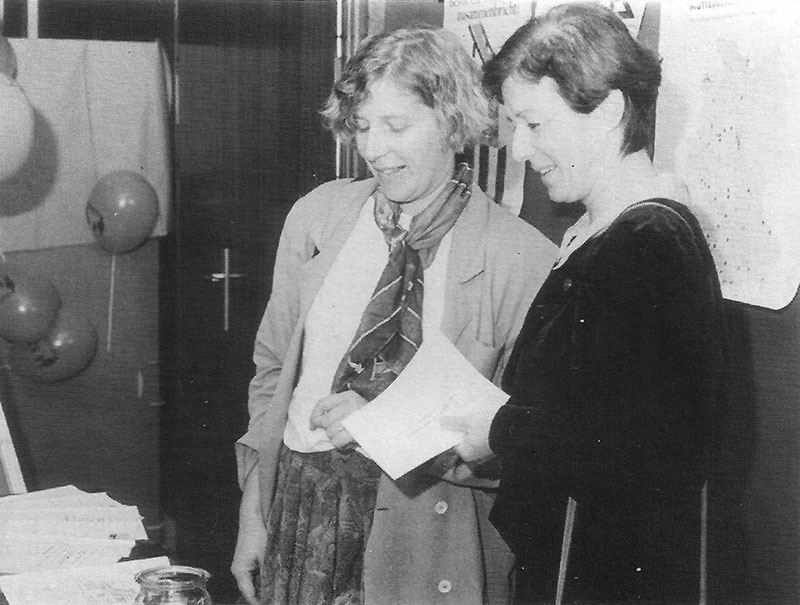 26.09.1992 Astrid Bodenstein und Elke Wöllner